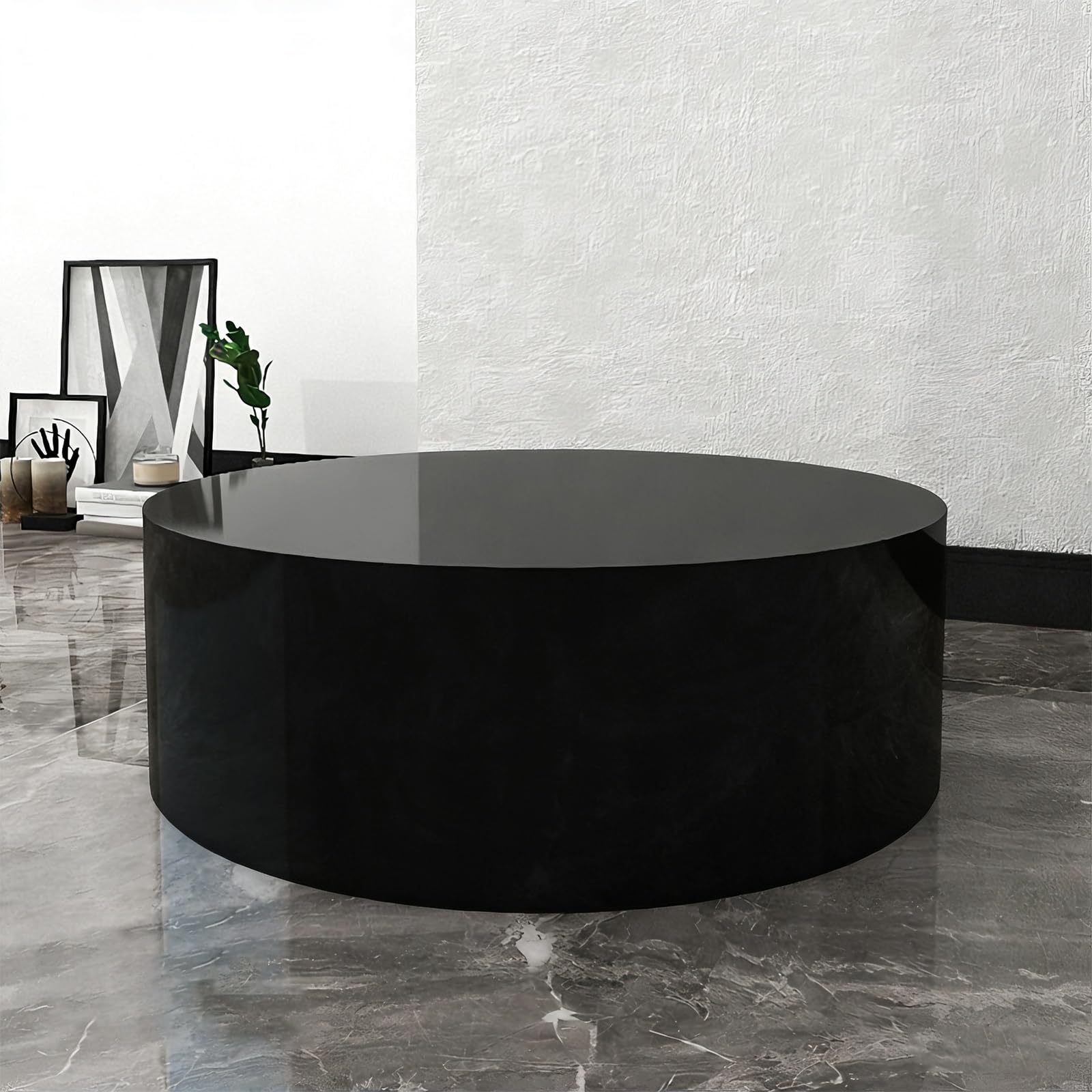 LYDBMYT Black Display Plinth Stand for Events, Mannequin Pedestal for Bridal Shows & Photography Props, 40x15cm (16x6in) - Perfect for Collection Showcase & Event Decor
