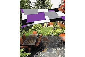 Sun Shade Sail 6.5x10 Purple Nordic UV Block Cover Shade Cloth
