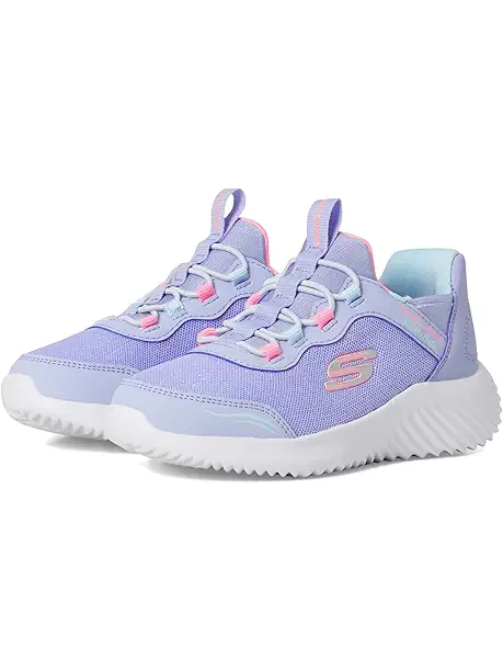 Женские кроссовки SKECHERS KIDS Skechers Hands Free Slip-Ins, Bounder Simple Cute 303585L (Little Kid/Big Kid) на каждый день