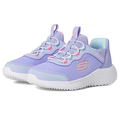 SKECHERS KIDS Skechers Hands Free Slip Ins, Bounder Simple Cute 303585L (Little Kid/Big Kid) Girls Shoes Lavendar
