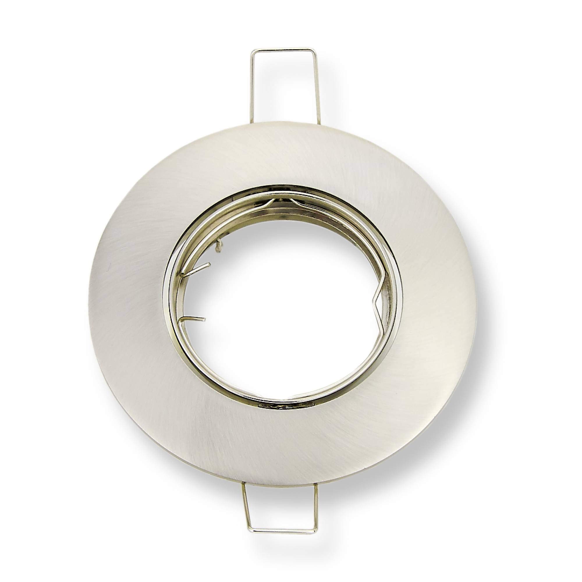 10x Faretto da incasso a LED orientabile argento 7,5 Watt dimmerabili bianco freddo rotondo 230V piatto - GU10 luce da incasso in alluminio, foro da 75-80mm - installazione -