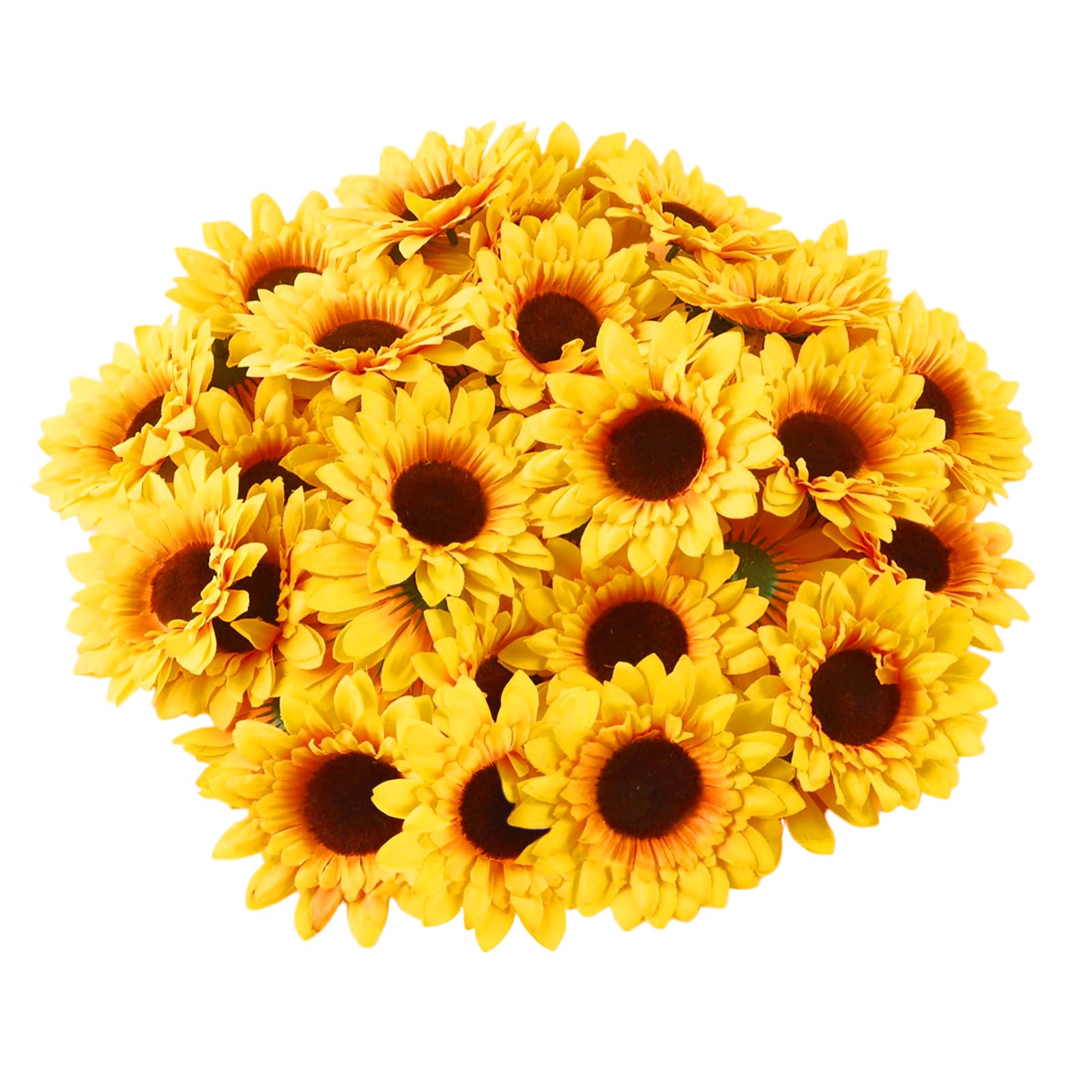 Amazon.de: BDHYYM 40 Stck 9,5 cm Knstliche Sonnenblumen Knstlich Gro,  Sonnenblumen Seidenblumen, Sonnenblumen Deko, Kunstblumen zum Basteln fr  Hochzeit Garten Party Tischdeko Fotografie Handwerk Sunflower