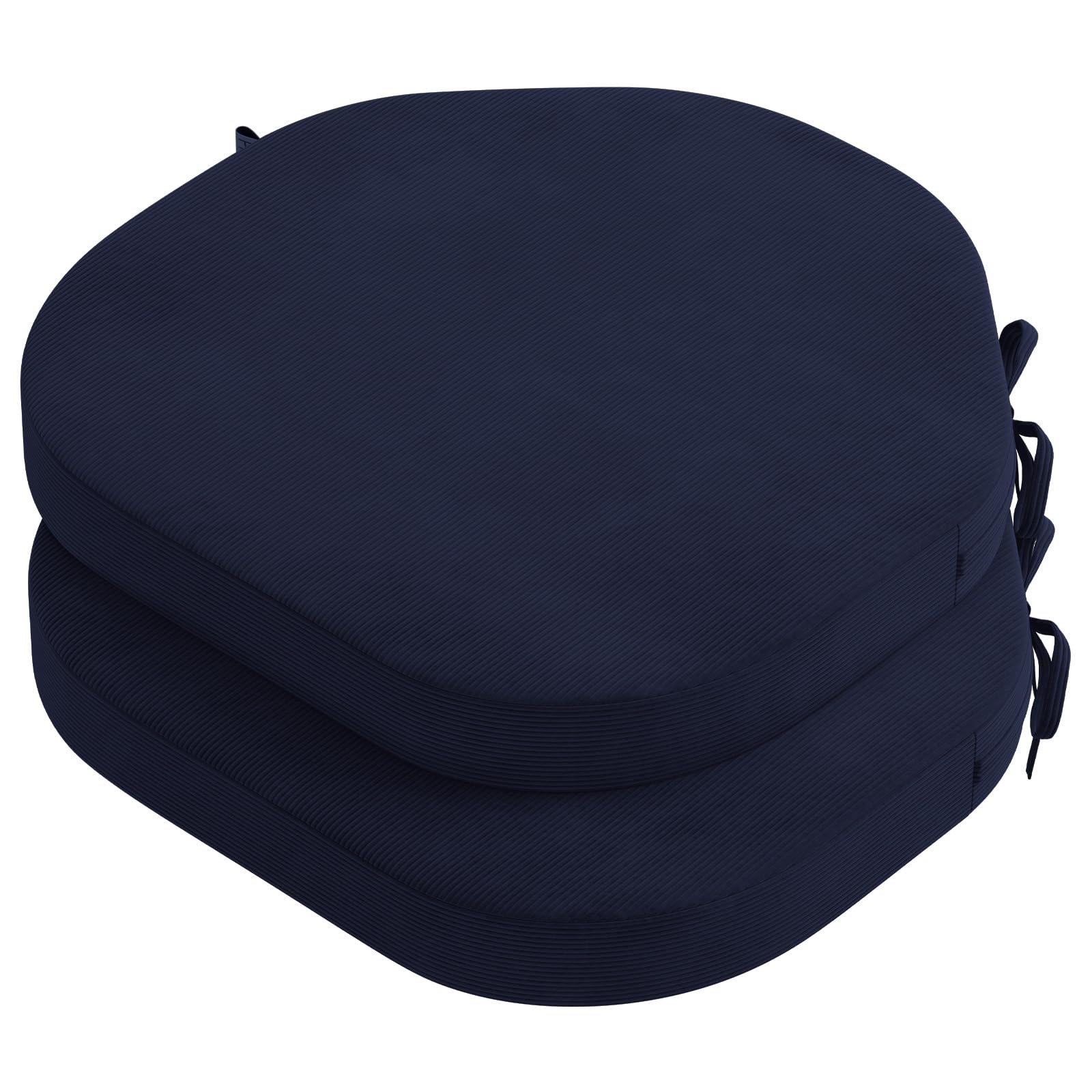 PRIMEPATIO Chair Seat Cushions Set of 2, 40x40cm, Navy Blue
