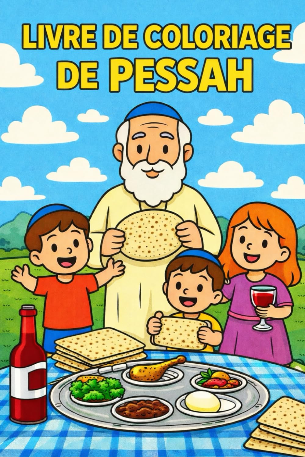 Cahier de coloriage de Pessah (Jewish holidays)