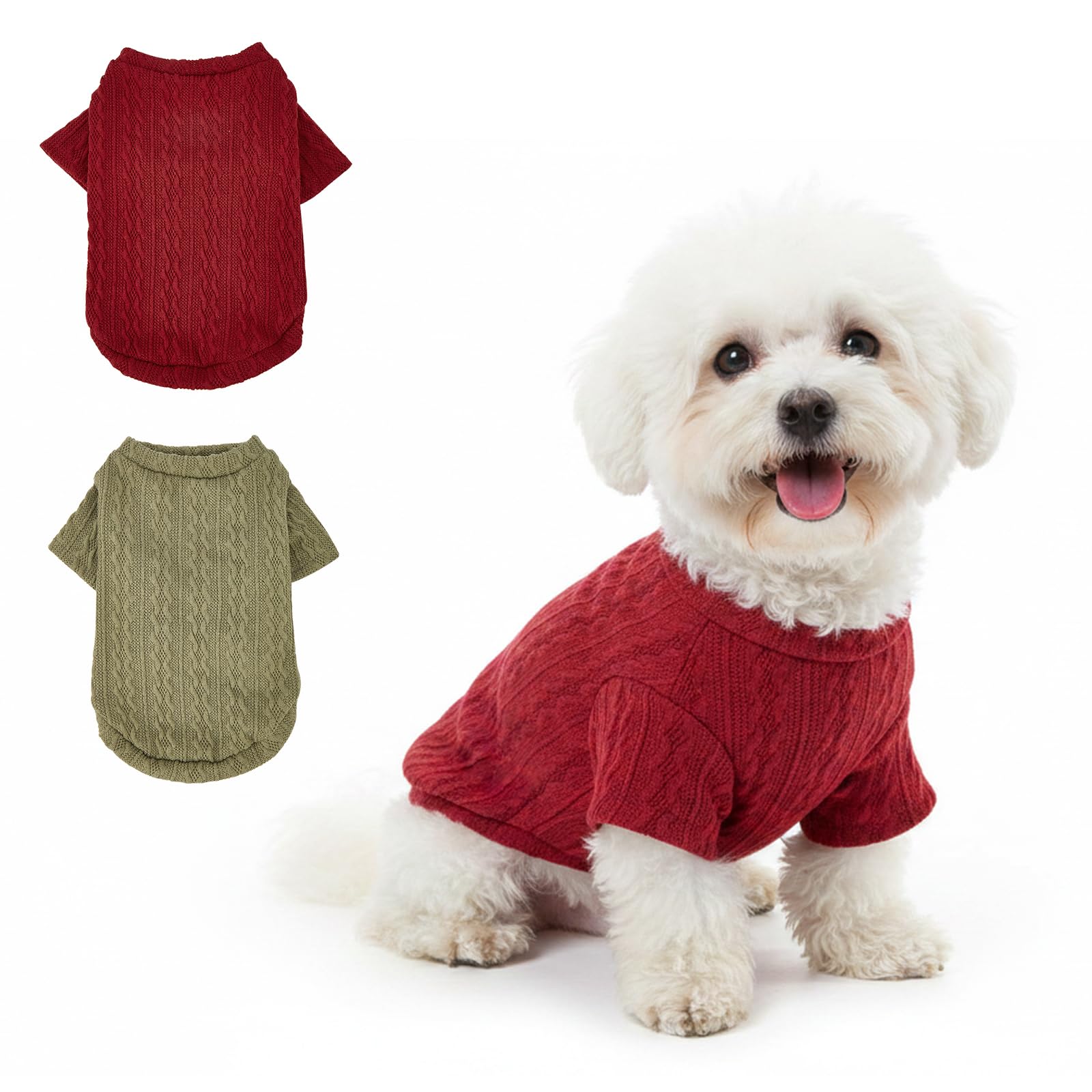 COOHAMS Dog Sweaters for Small and Medium dogs