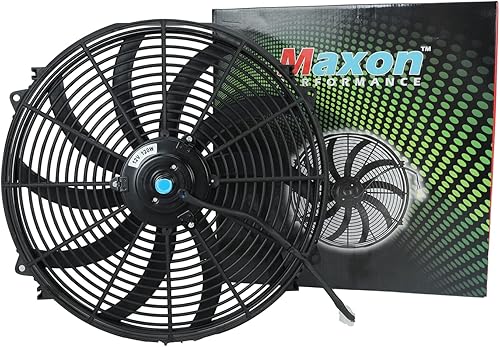 Miniatura 7 de BLACKHORSE-RACING Ventiladores de refrigeración de radiador eléctrico universal de 16 pulgadas + relé de termostato y kit de montaje (2 piezas)