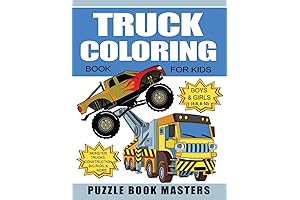 Truck Coloring Book: Monster Synthesis Master