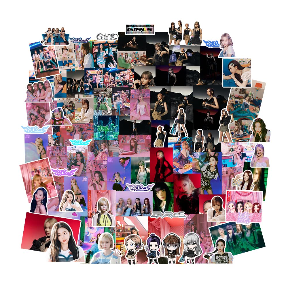Buy Kpop Aespa Stickers 100Pcs Aespa 2022 Girls Album Sticker Pack Cute