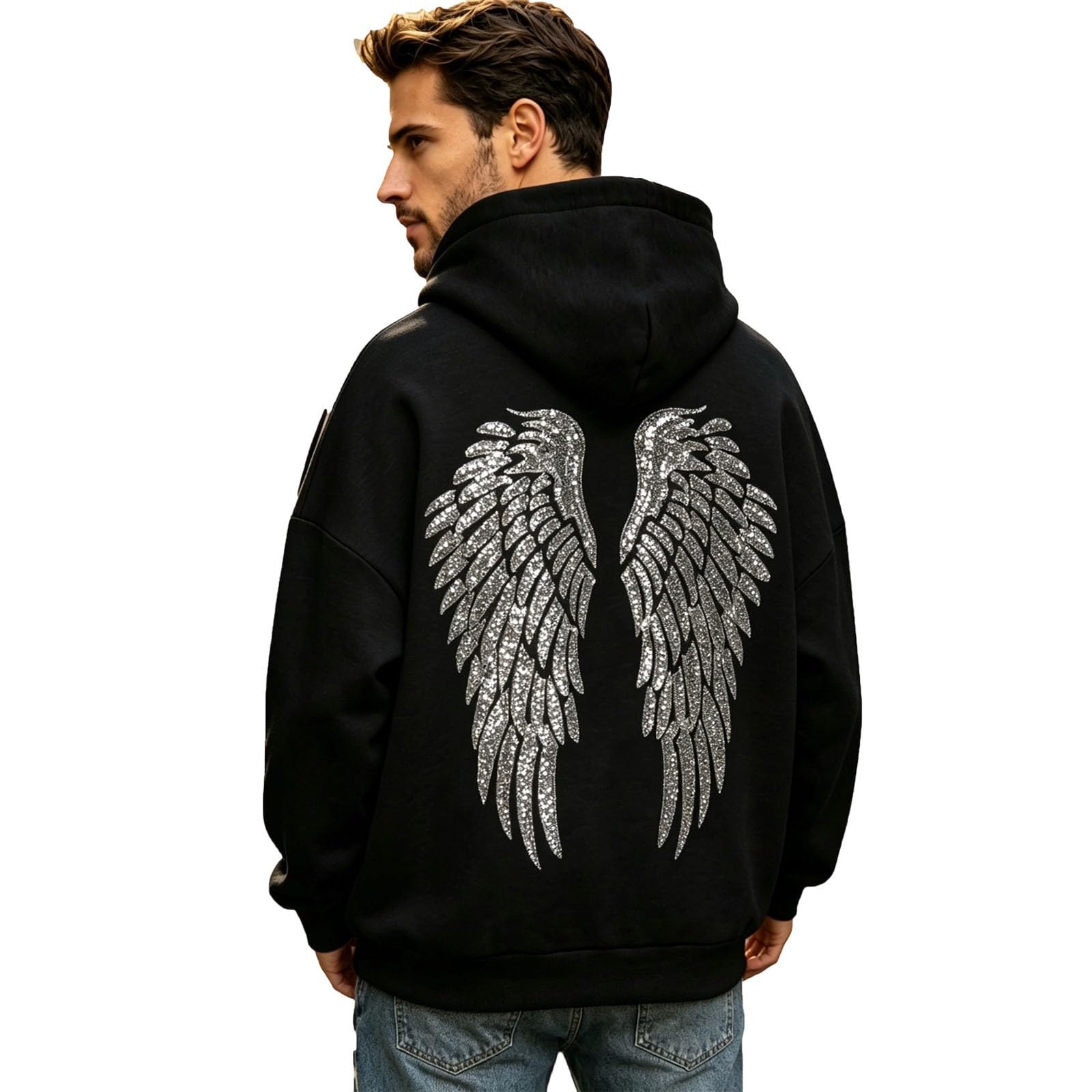Sudadera anti UV hombre holgada para paseos casuales de tarde 7