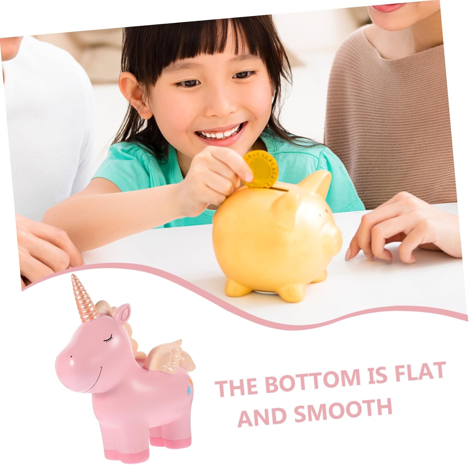BESPORTBLE 1pc Adorable Ceramic Jar Decorative Piggy Bank for Boys and Girls for Saving Money Cute Desktop Ornament for Girls Bedroom