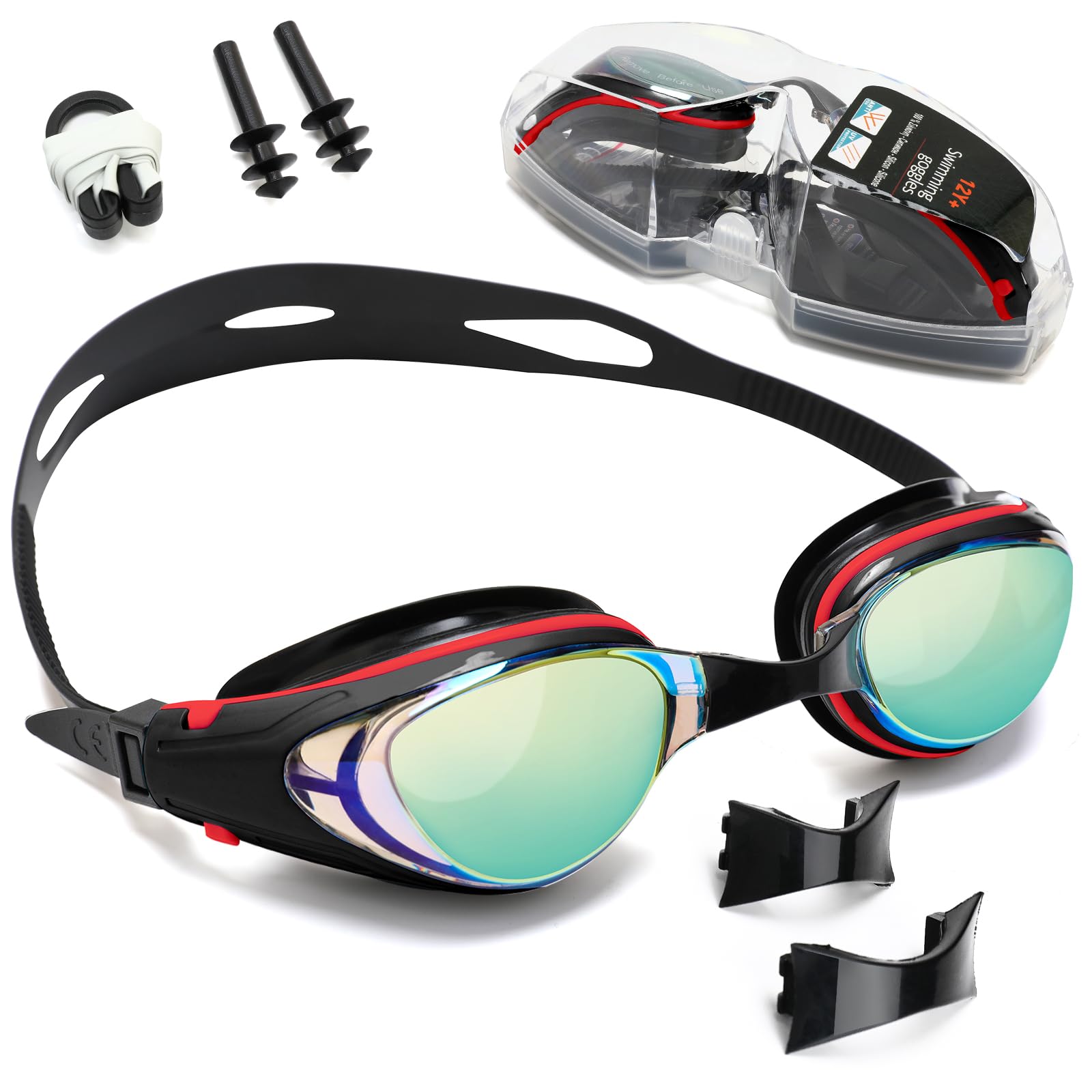 iGym Swim Goggles ShortSighted,Nearsighted Optical Swimming Goggles Anti-Fog UV Protection Adjustable Buckle For Women Men