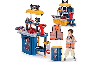 Bright Fun Magnetic Tool Workbench for Toddlers 1-3