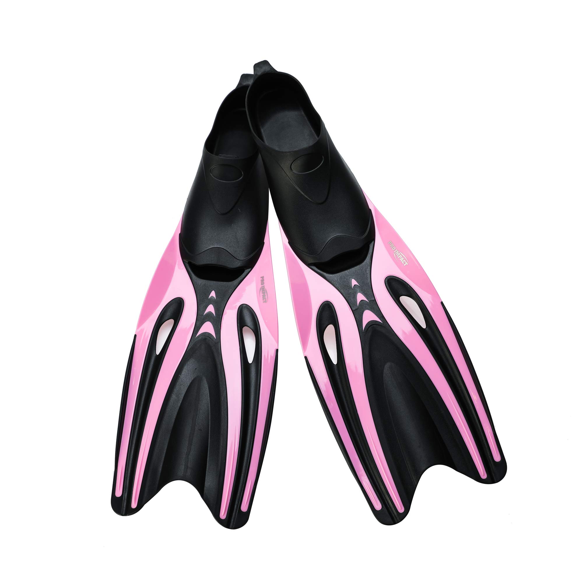 Pro Impact Swim Fins Premium Scuba Diving Fins, Snorkel Fins for Adult & Kids Versatile
