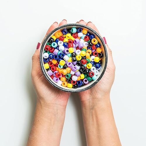 Miniatura 3 de 1000 cuentas de color morado claro  Cuentas de manualidades pastel de 0.354 in x 0.236 in para hacer joyas, pulseras de bricolaje y proyectos