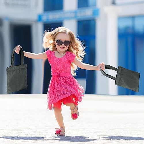 Vista 161 de Amylove 24 mini bolsas de lona en blanco para sublimación, reutilizables, para comestibles, equipaje de bricolaje, para fiestas incluso