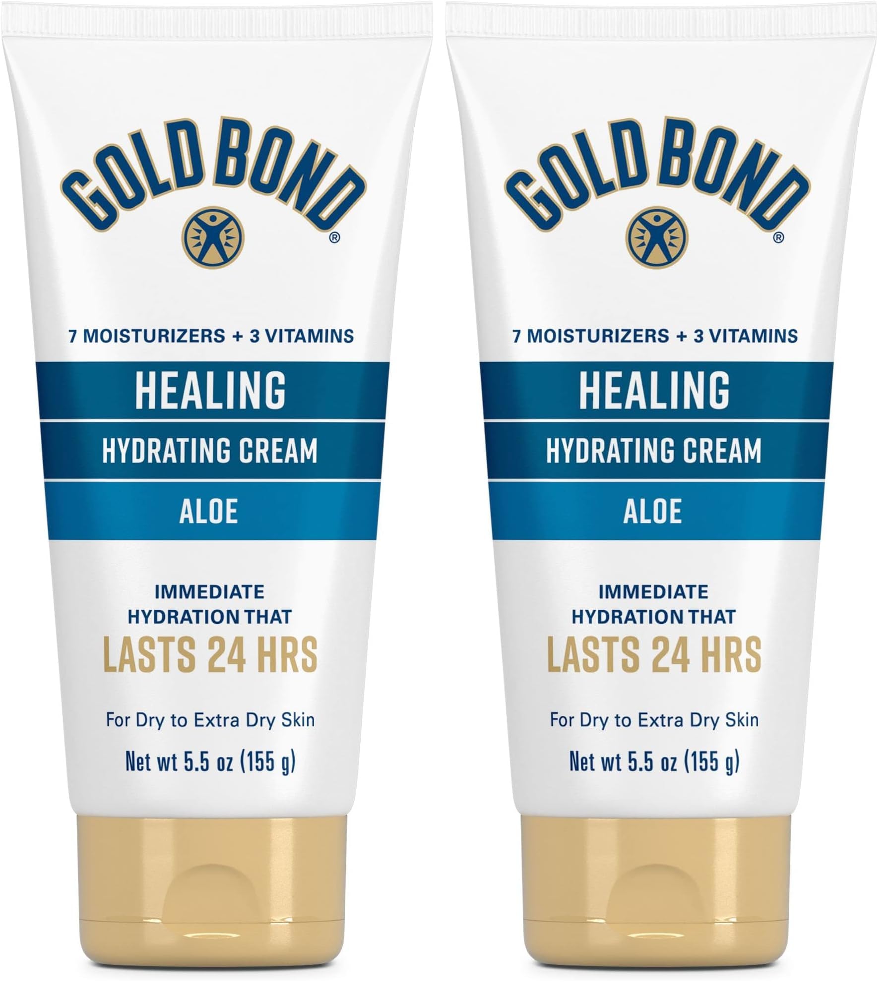 Gold Bond Healing Skin Therapy Lotion with aloe 5 5 oz Non-Greasy Hypoallergenic Pack of 2