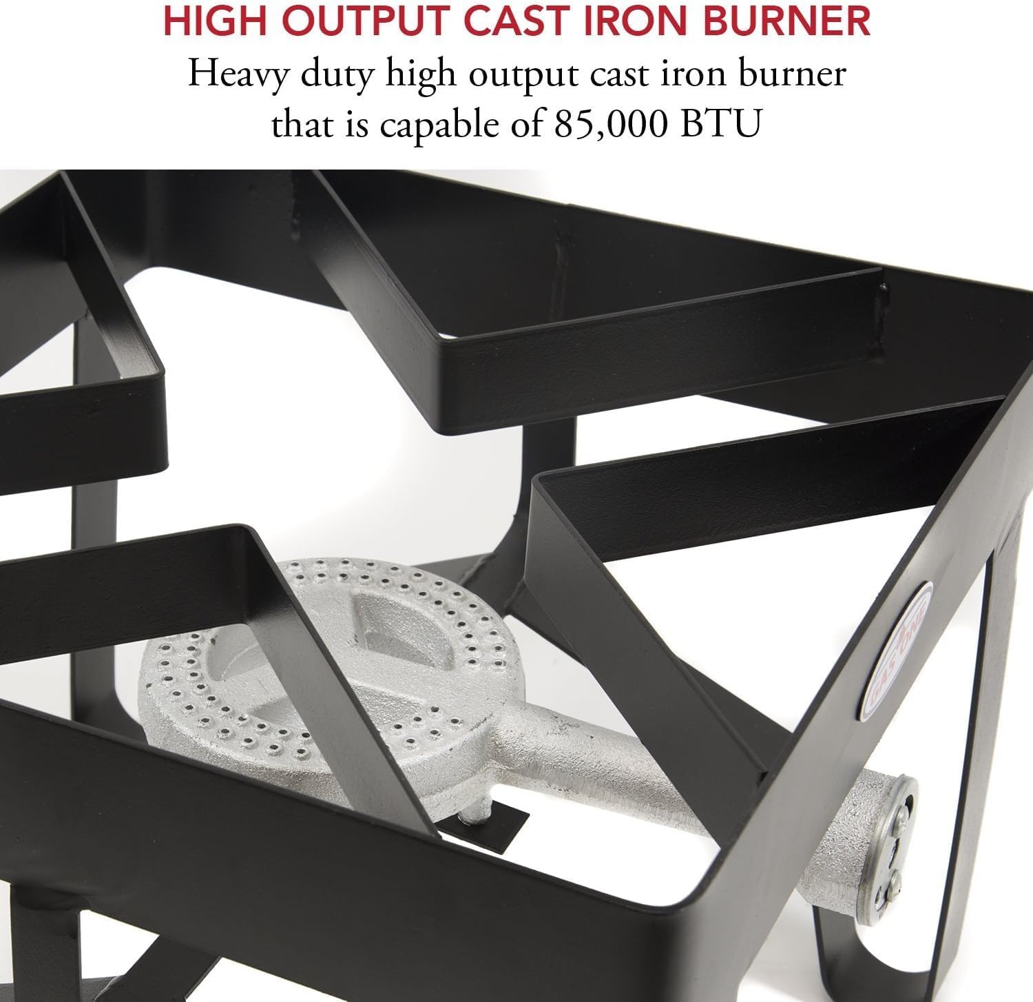 GasOne High-Pressure Single Burner Outdoor Stove Propane Gas Cooker with Adjustable 0-20PSI Regulator and Hose Perfect for Beer Brewing, outdoor cooking, Maple Syrup Prep