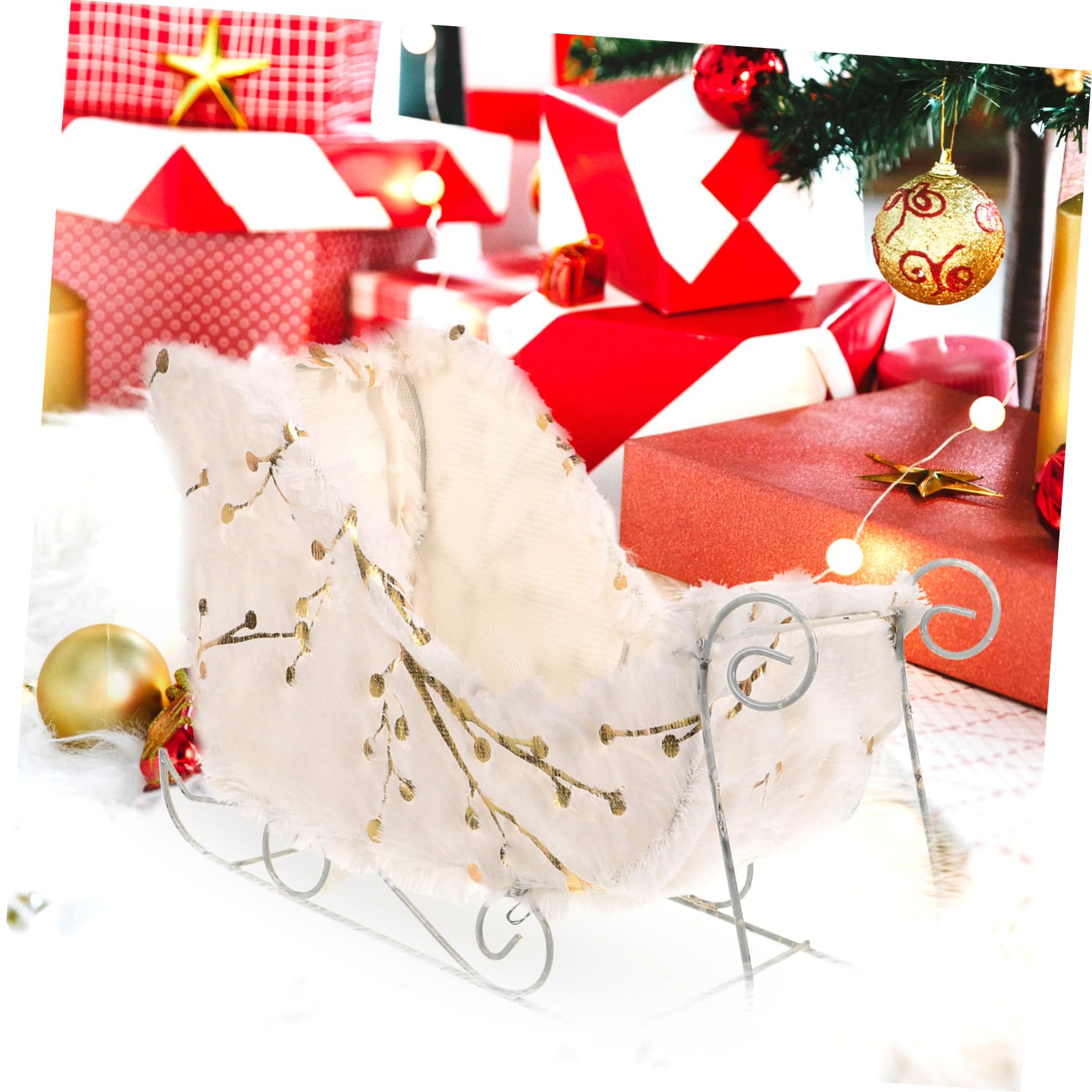 Decoración Navidad De Escritorio Ligero para Centro De Mesa Adorno Festivo para Hogar y Fiesta Navideña