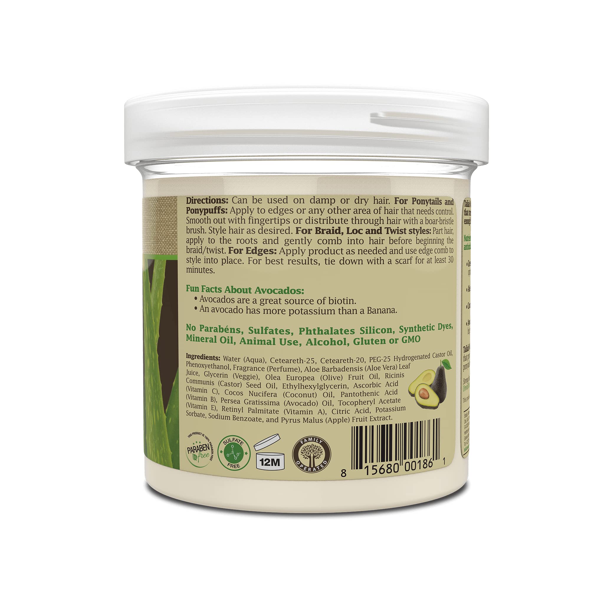 Taliah Waajid Grüner Apfel und Aloe Nutrition Miracle Hold Gel, 16 Oz (T028), hell