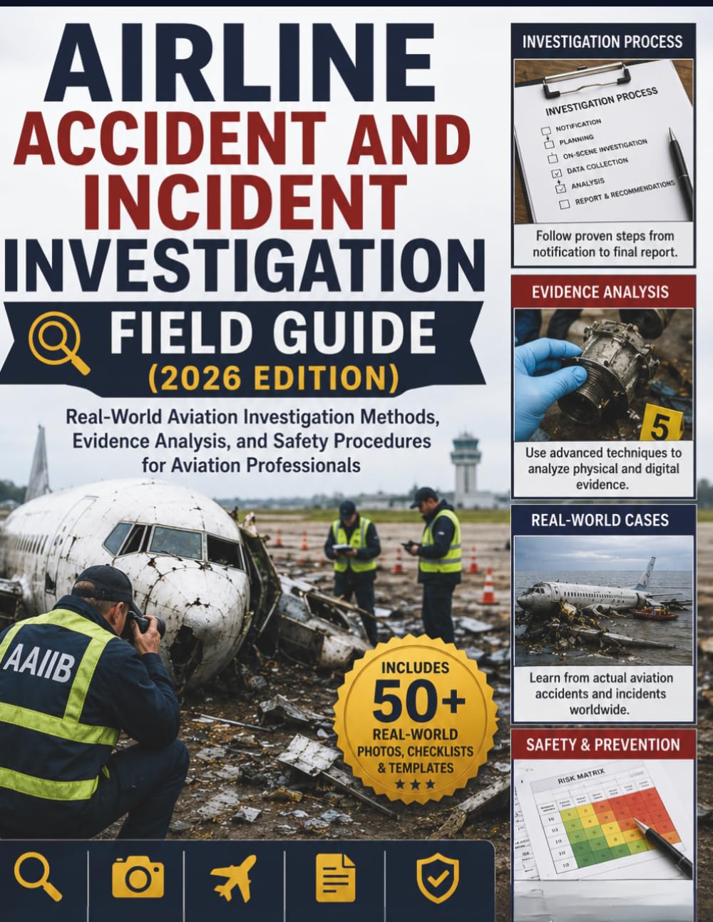 Airline Accident and Incident Investigation Field Guide (2026 Edition): Real-World Aviation Investigation Methods, Evidence Analysis, and Safety Procedures for Aviation Professionals