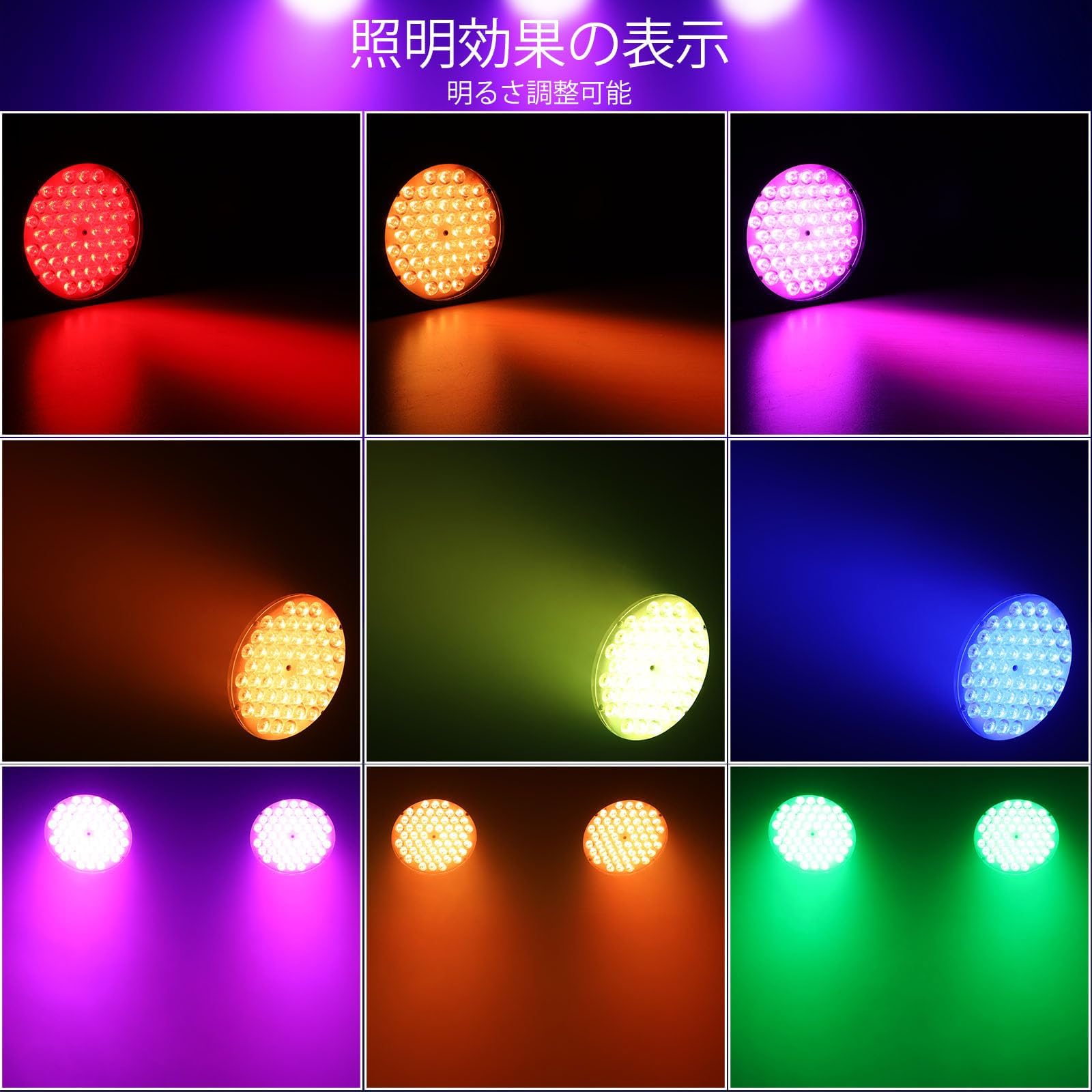 Amazon.co.jp: BETOPPER 54x4W 4 in 1 RGBW LEDステージライト撮影録画