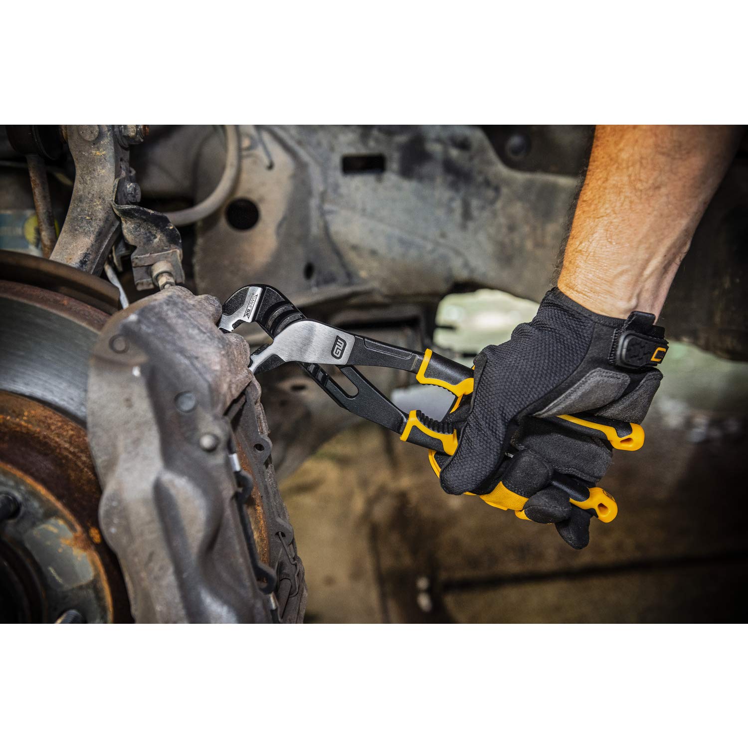 GEARWRENCH Pitbull K9 82170C - Alicates de lengüeta y ranura de doble material (25,4 cm)