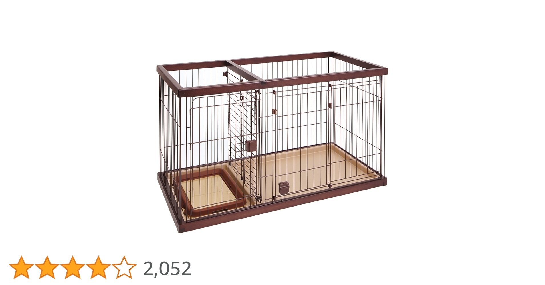 ペティオ (Petio) トイレのし ドッグルームサークル ブラウン レギュラー 715lHOraYsL.jpg_BO30,255,255,