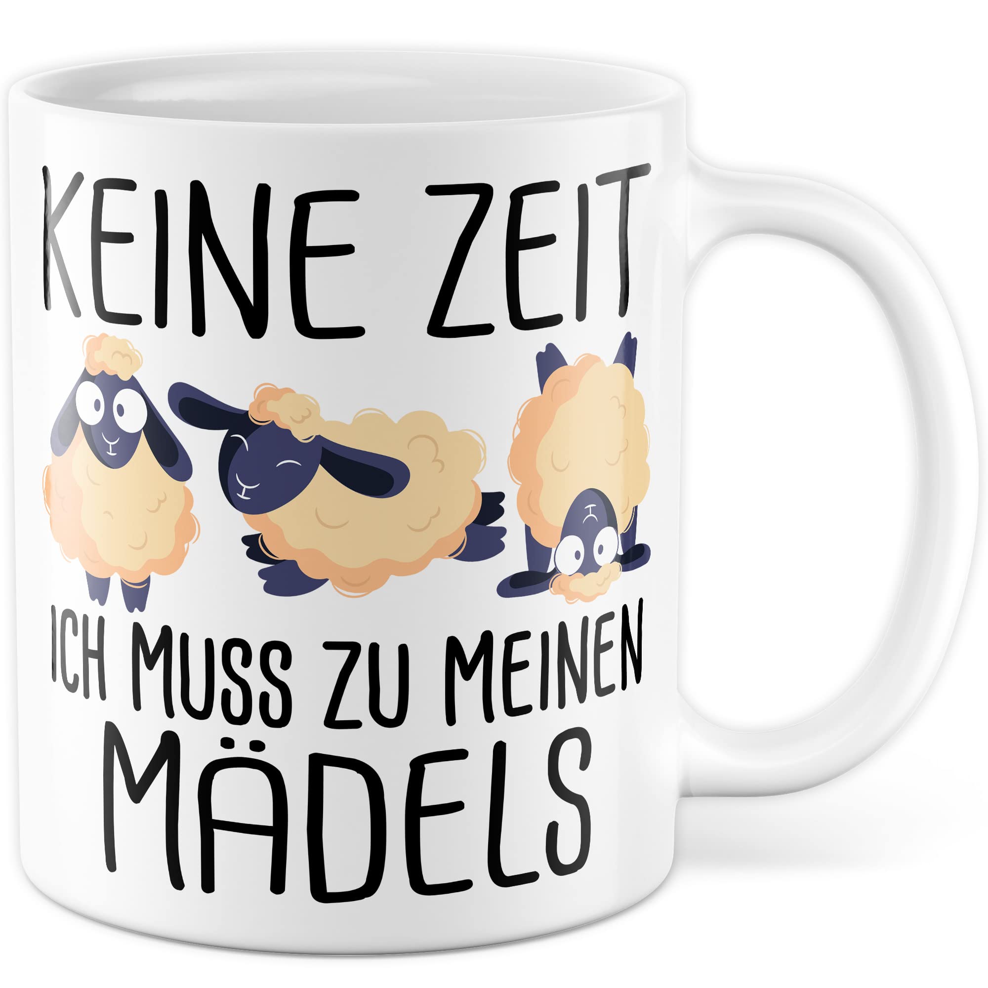 Tazza Da Caffè Con Pecora Simpatica – 330 Ml. Idea Regalo Umoristica Per Ragazze, Colleghe, Amiche. Stampata Su Entrambi I Lati, Lavabile In Lavastoviglie. - 4