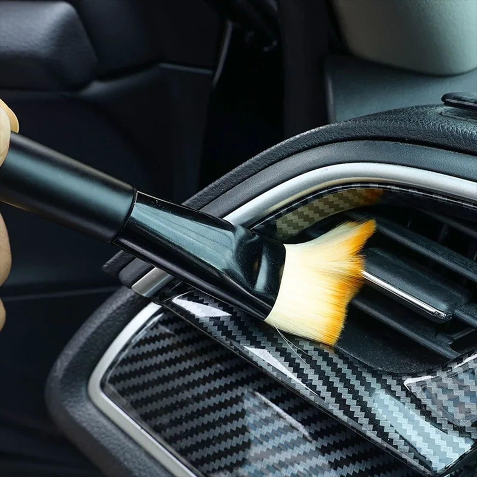 1/5 szt Szczotki do czyszczenia wnętrza samochodu Auto konsola środkowa Klimatyzacja Wylot Detale Szczotka do czyszczenia kurzu