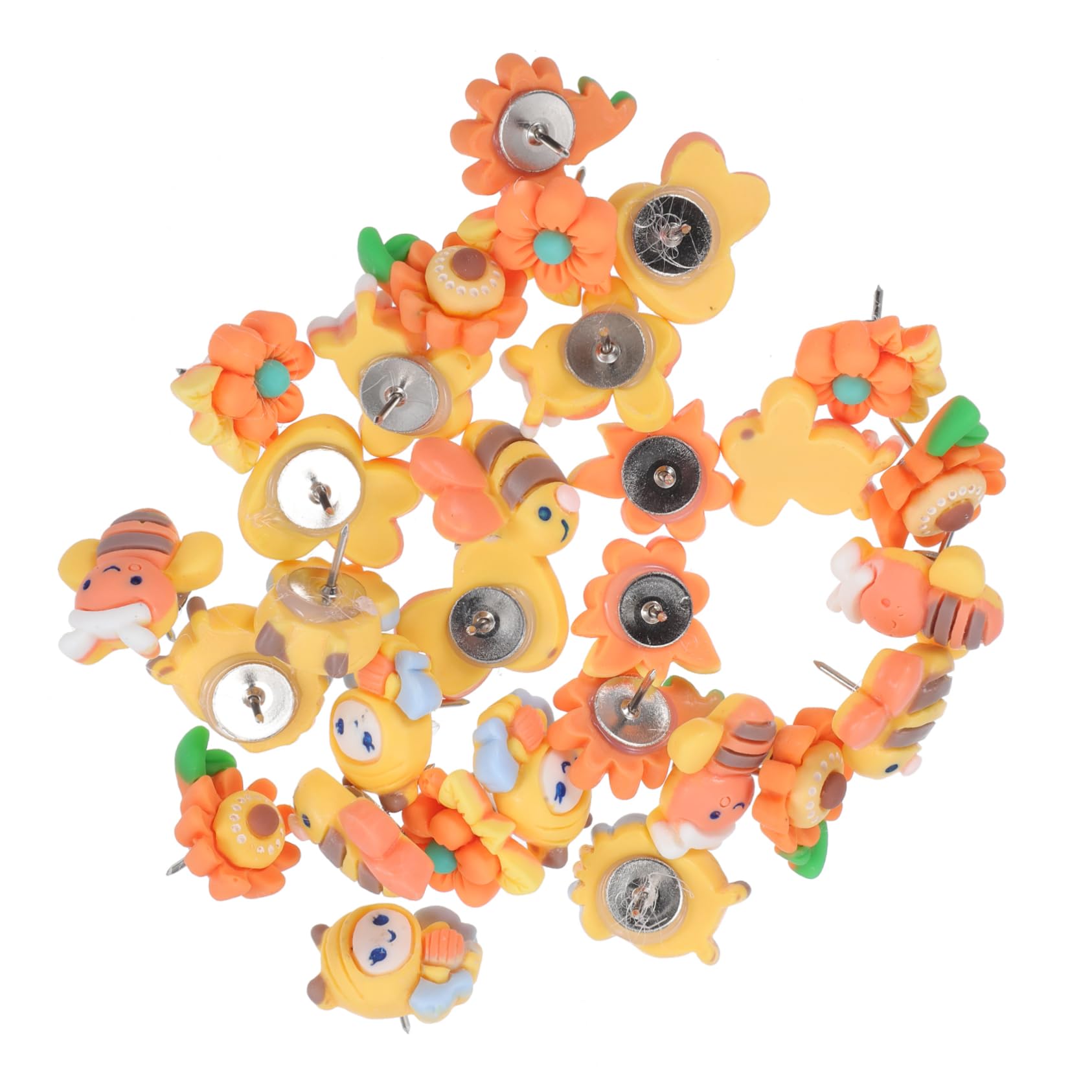 DOITOOL Chinchetas Decorativas De Tablero De Anuncios Push Pins Coloridos Fotos Y Oficina Y Manualidades 30 Piezas X 4