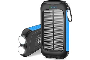 【2023 Newest】4 Solar Power Bank - 38800mAh Waterproof Portable Solar Phone Charger
