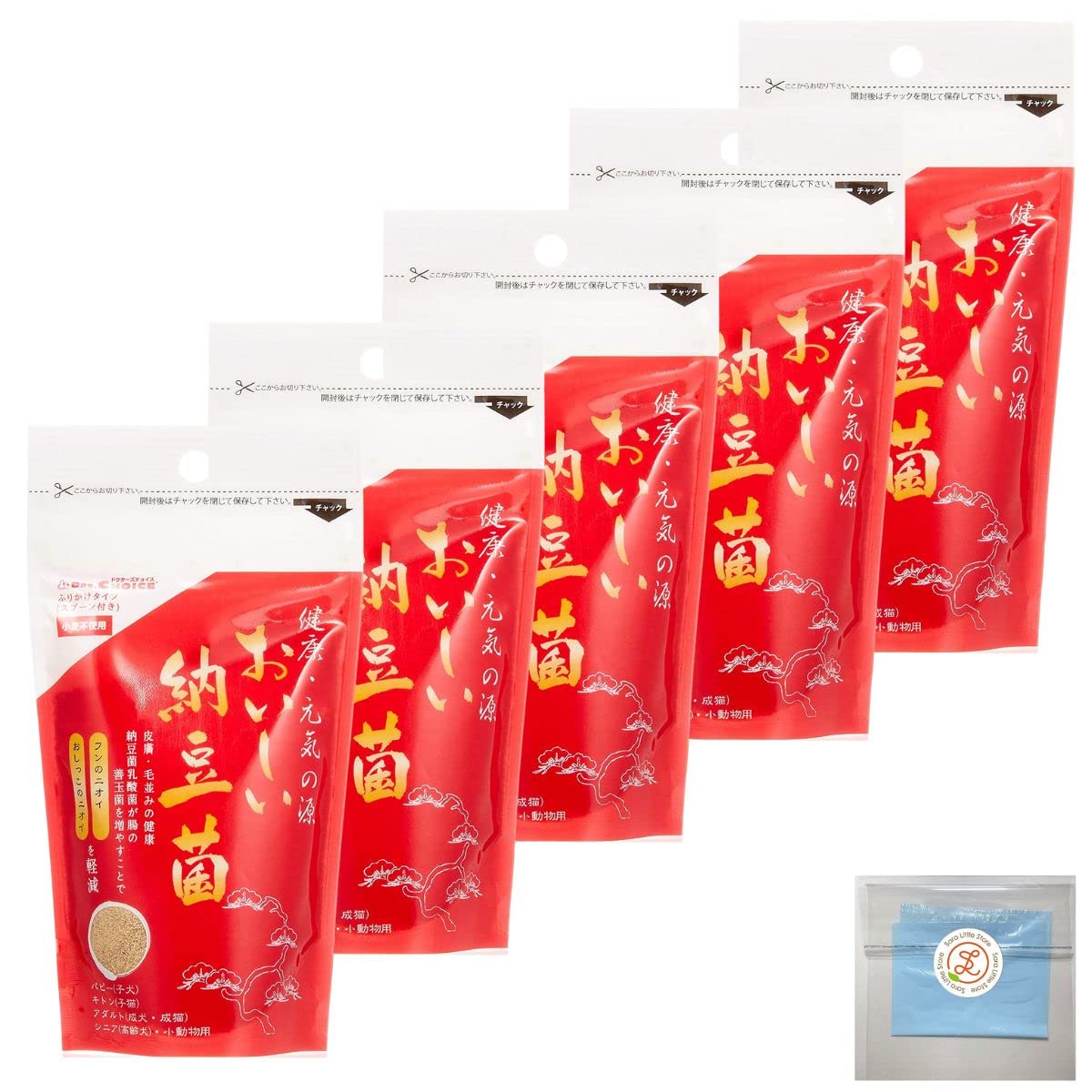 Amazon | ドクターズチョイス おいしい納豆菌 ふりかけタイプ 80g × 5