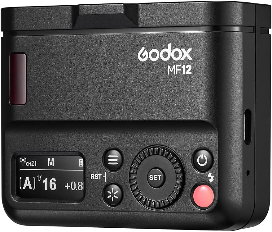 Control panel of Godox MF12 flash