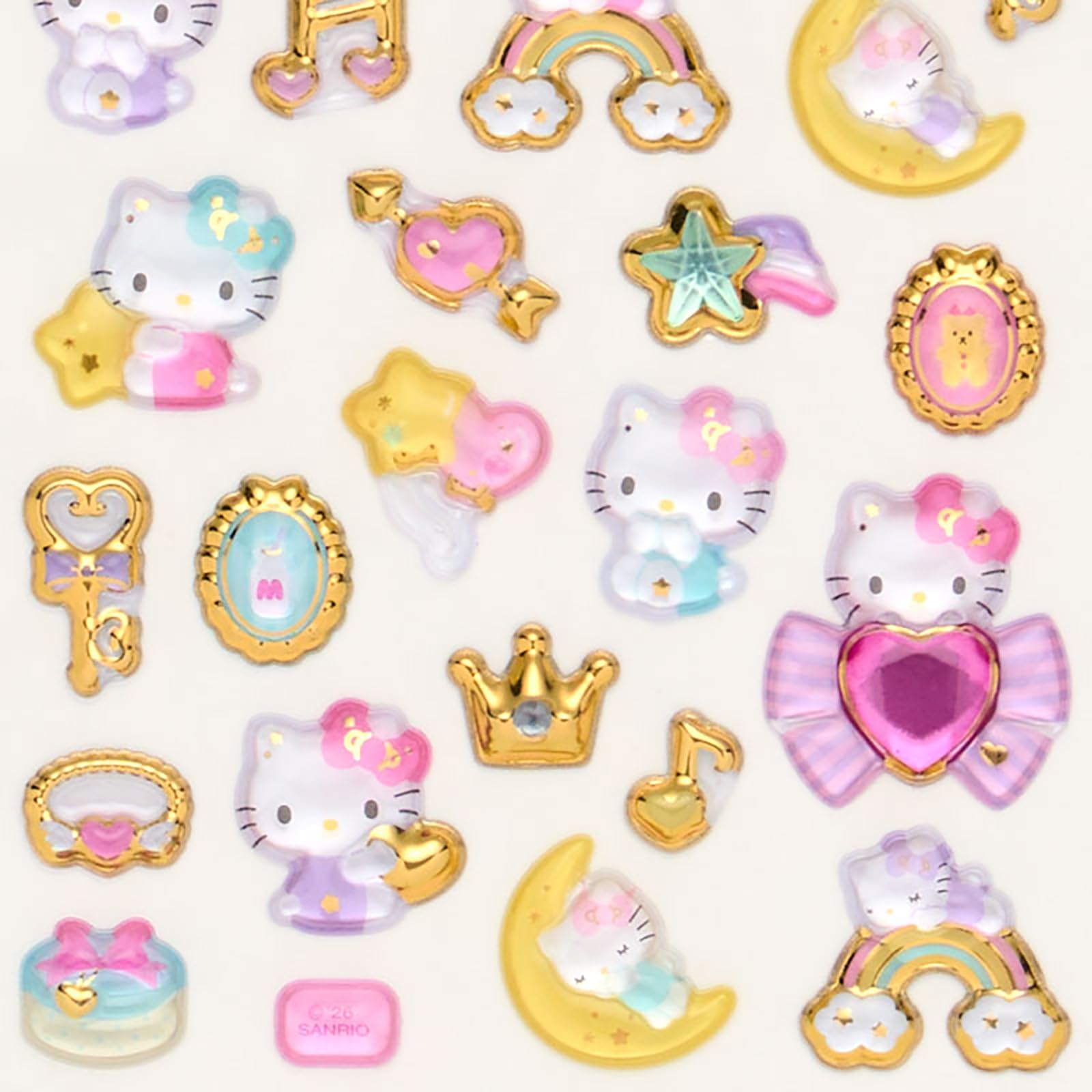 Amazon | サンリオ(SANRIO) 金箔ぷっくりシール ハローキティ 対象年齢