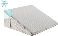 Vista 8 de Almohada de cuña Bedluxe, almohada de cuña de cama de 8 pulgadas para cabecero, almohada de cuña para alivio del reflujo ácido, para dormir, después