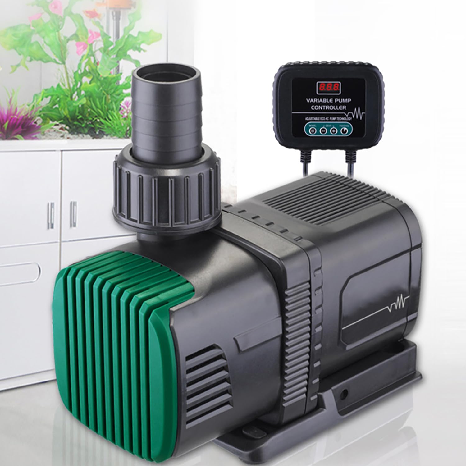 Bomba De Agua De Conversión De Frecuencia, Bomba De Circulación De Pecera, Bomba Sumergible, Bomba De Agua De Acuario Ajustable De 12 Velocidades, con Controlador, para Peceras, Acuarios, Estanques