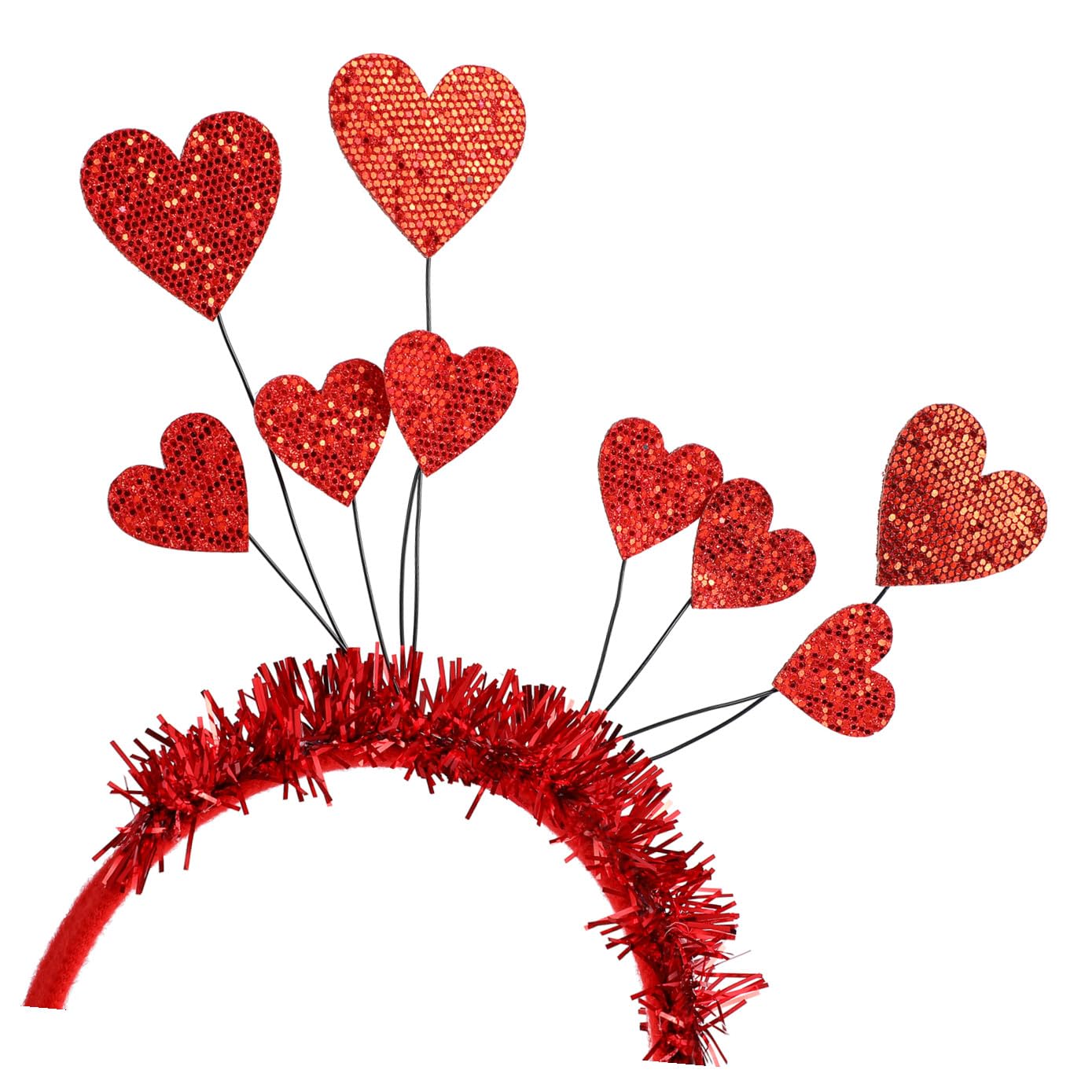 Cerchietto con Decorazione a Forma di Cuore: Cerchietto per Capelli in Feltro per San, per Donne E Bambini