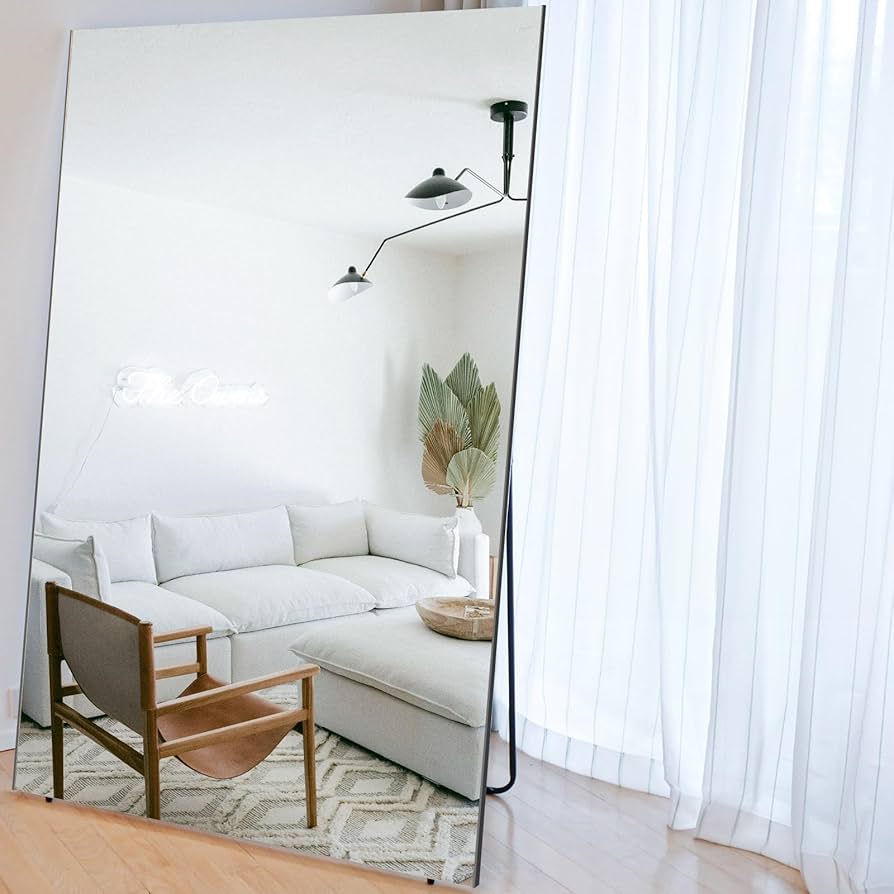 Amazon.co.jp: Lalaspace 割れない鏡 スタンドミラー 姿見鏡 全身