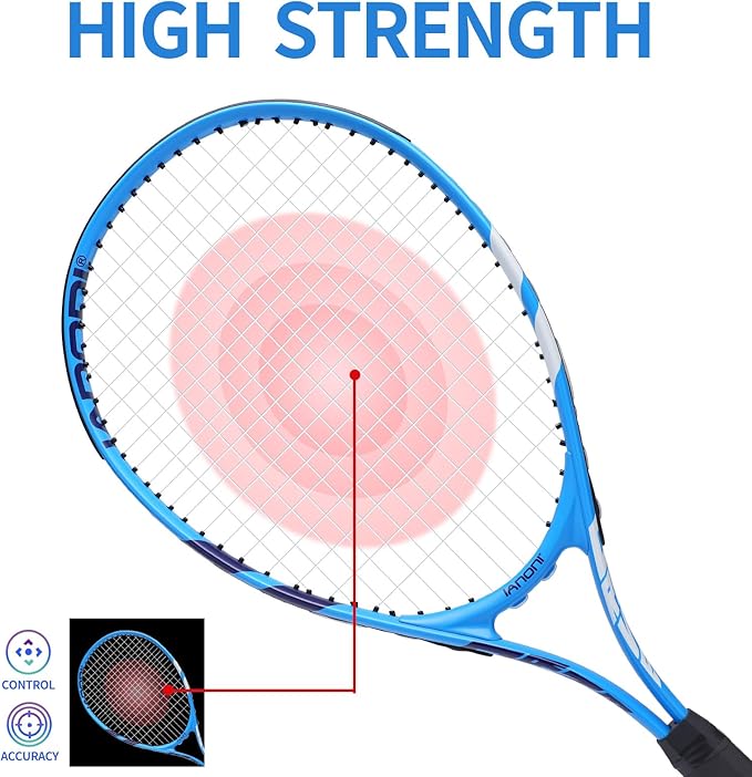 Raqueta de Tenis para Niños 23'' Set de 2 con 3 Pelotas miniatura 4