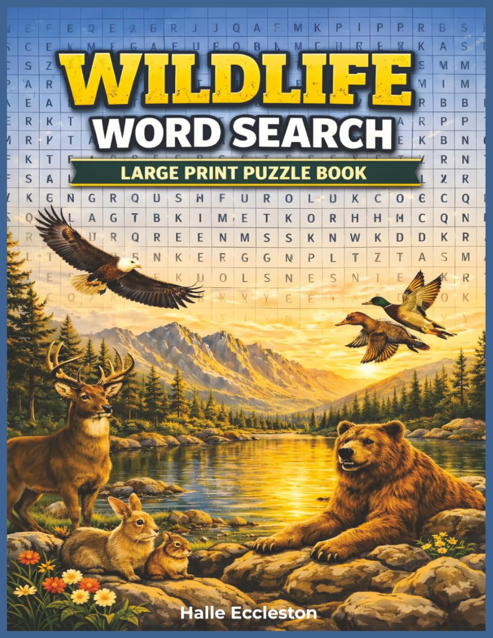 Wildlife Word Search: Large Print Wildlife Word Search for Adults and Seniors: 50 Relaxing Puzzles with 600 Animal Words for Memory and Stress Relief