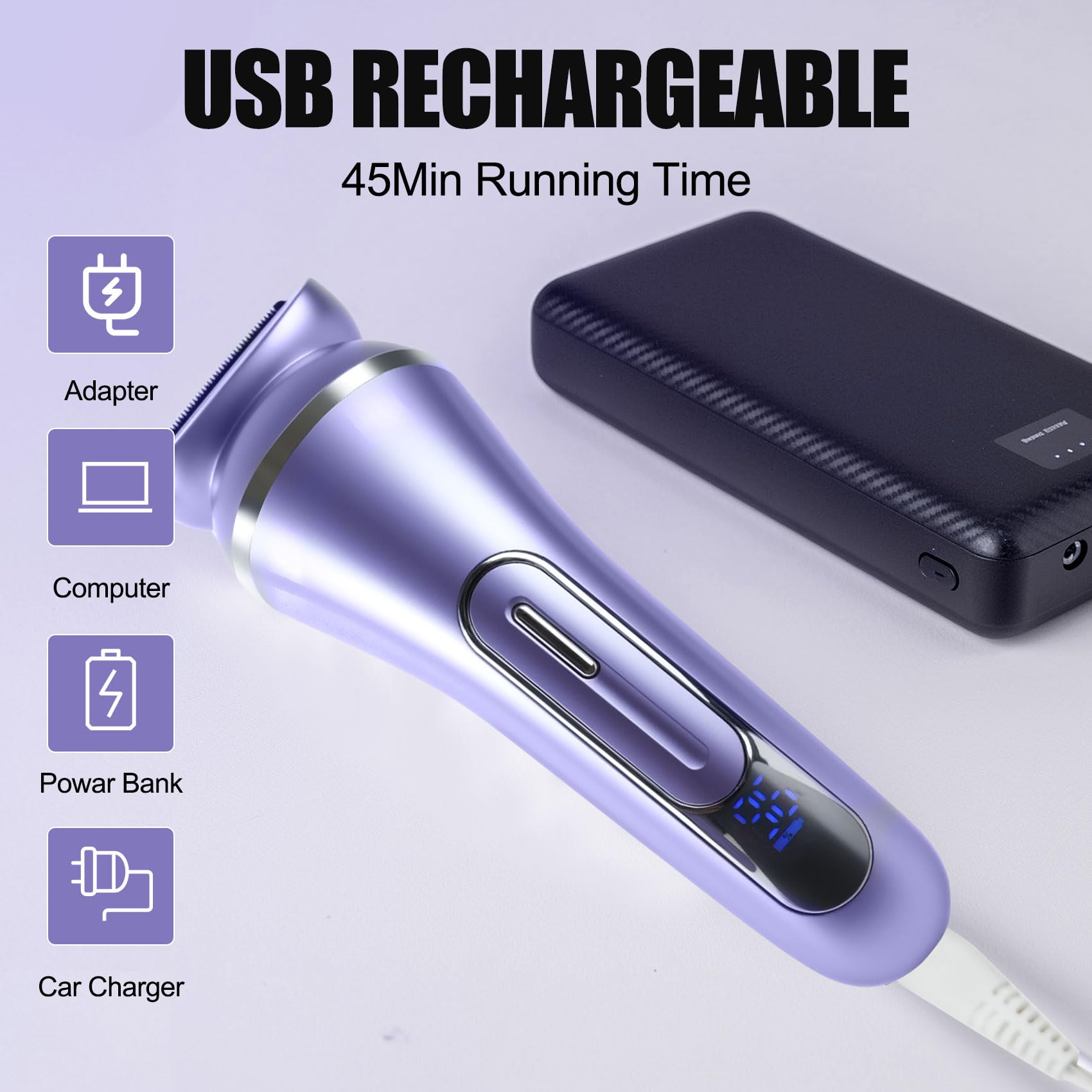 Amazon.com : 7-in-1 Rechargeable epilator for Women with LED