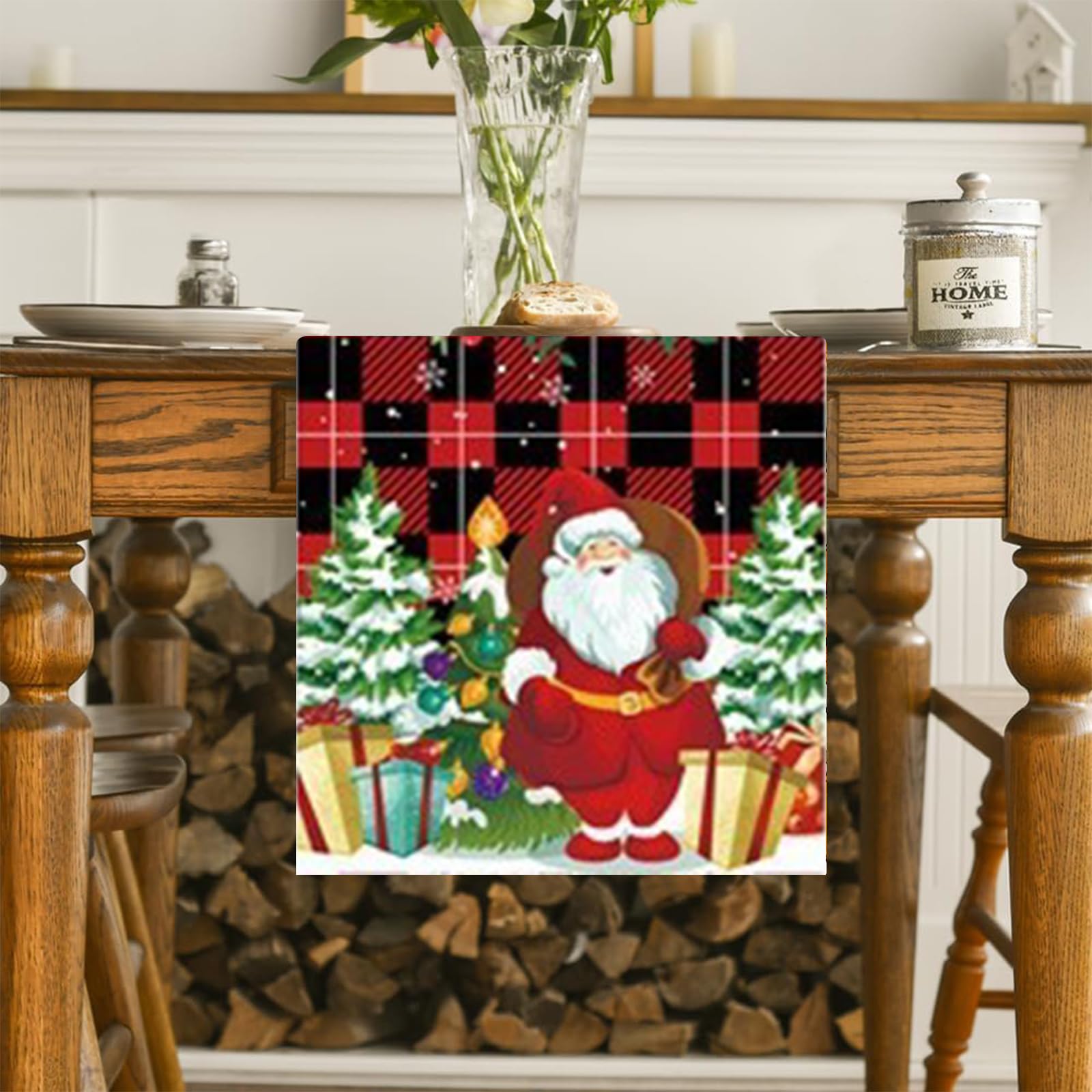 Runner Da Tavolo Merry Christmas, Runner Da Tavolo Ricamato Decorazione Da Tavolo Da Pranzo Per Decorazioni Per Feste Di Natale 35 220 Cm 93598421