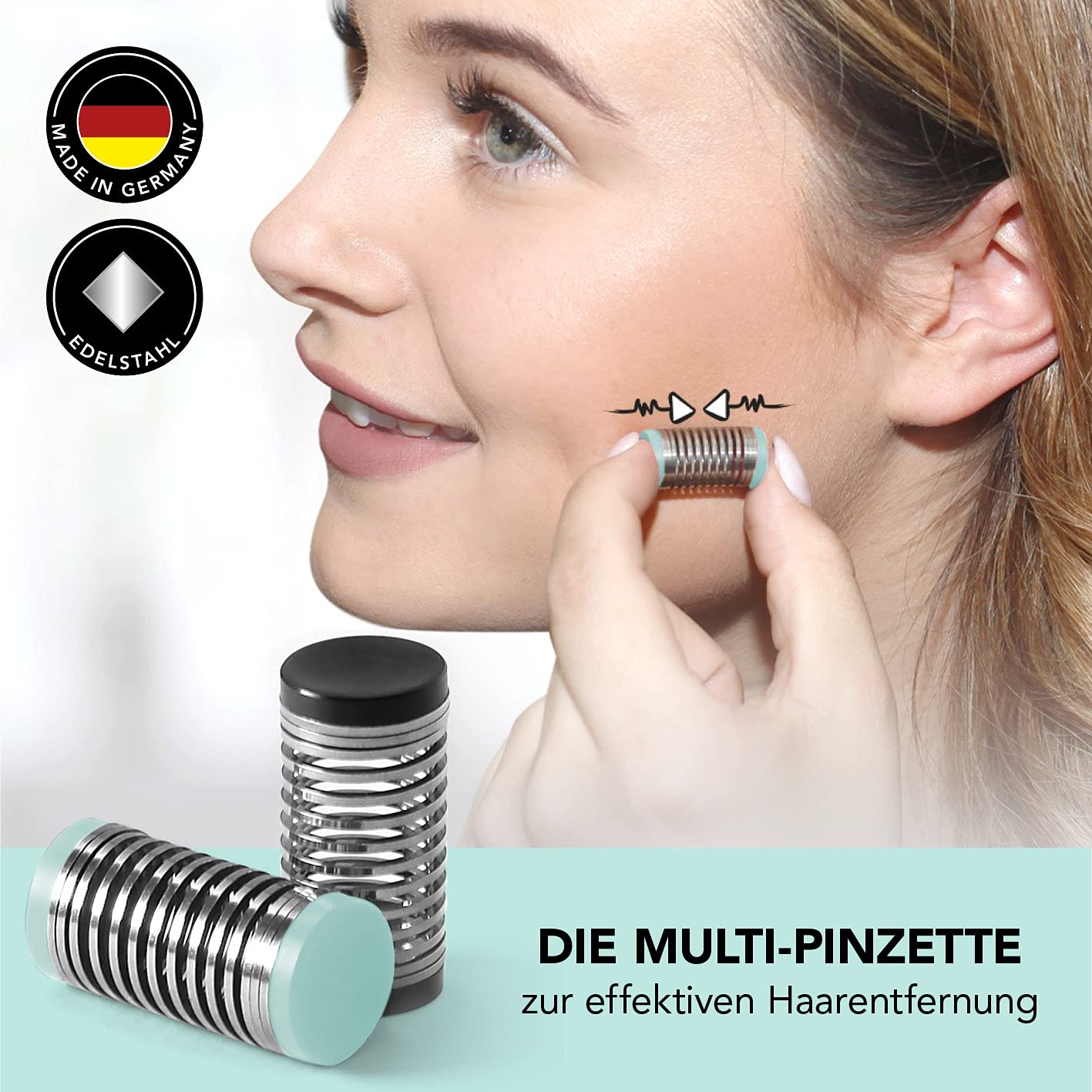 MAXXMEE 2 pezzi - Epilatore - Epilatore - Impermeabile - Non Impermeabile - Nero, Turchese - Scatola inclusa