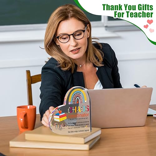 Miniatura 4 de Yookeer Regalo de agradecimiento de Navidad para profesores, regalo de cumpleaños para profesores, pisapapeles, recuerdo de agradecimiento para