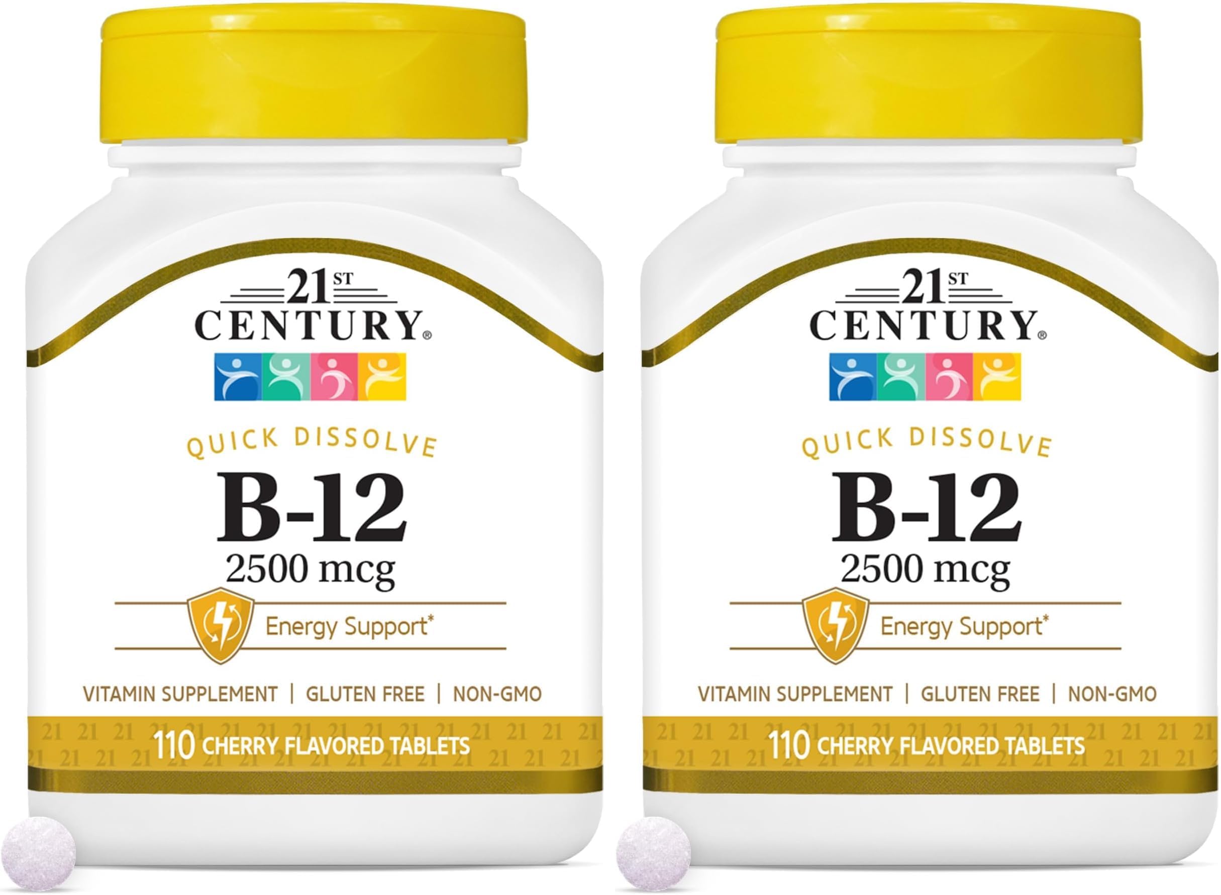 B 12 2500 mcg Sublingual Tablets, 110 Count (Pack of 2)