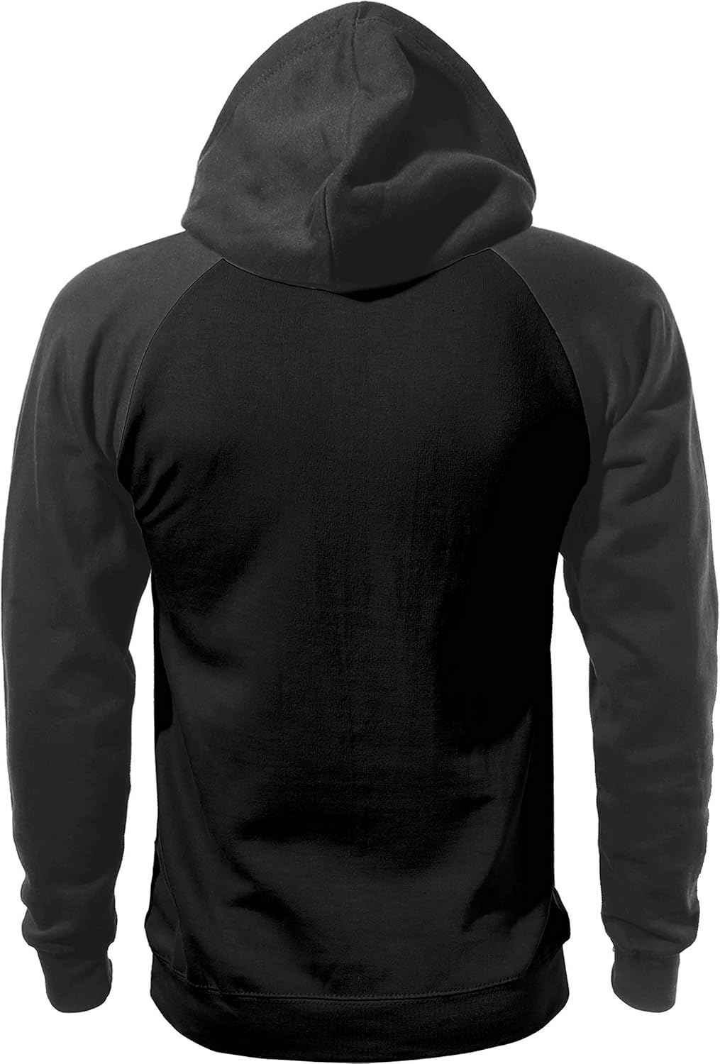 Hat and Beyond Mens Heavyweight Pullover Active Sweater Raglan Hoodie Sweatshirt - Image 3