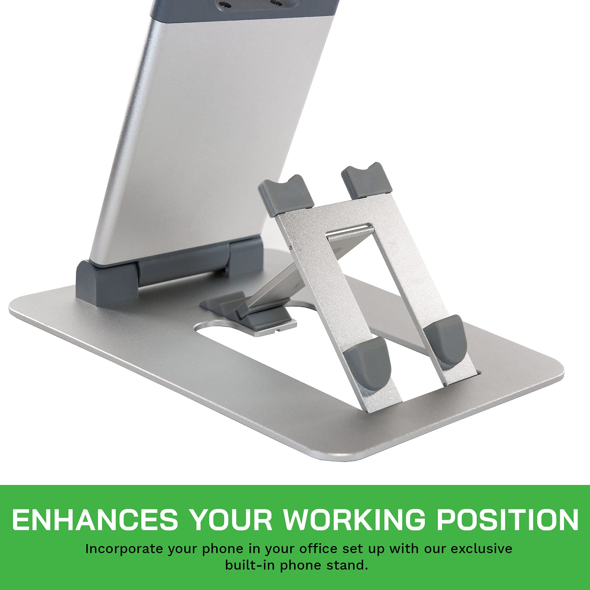 obVus Solutions minder Laptop Tower with Integrated Smartphone Stand