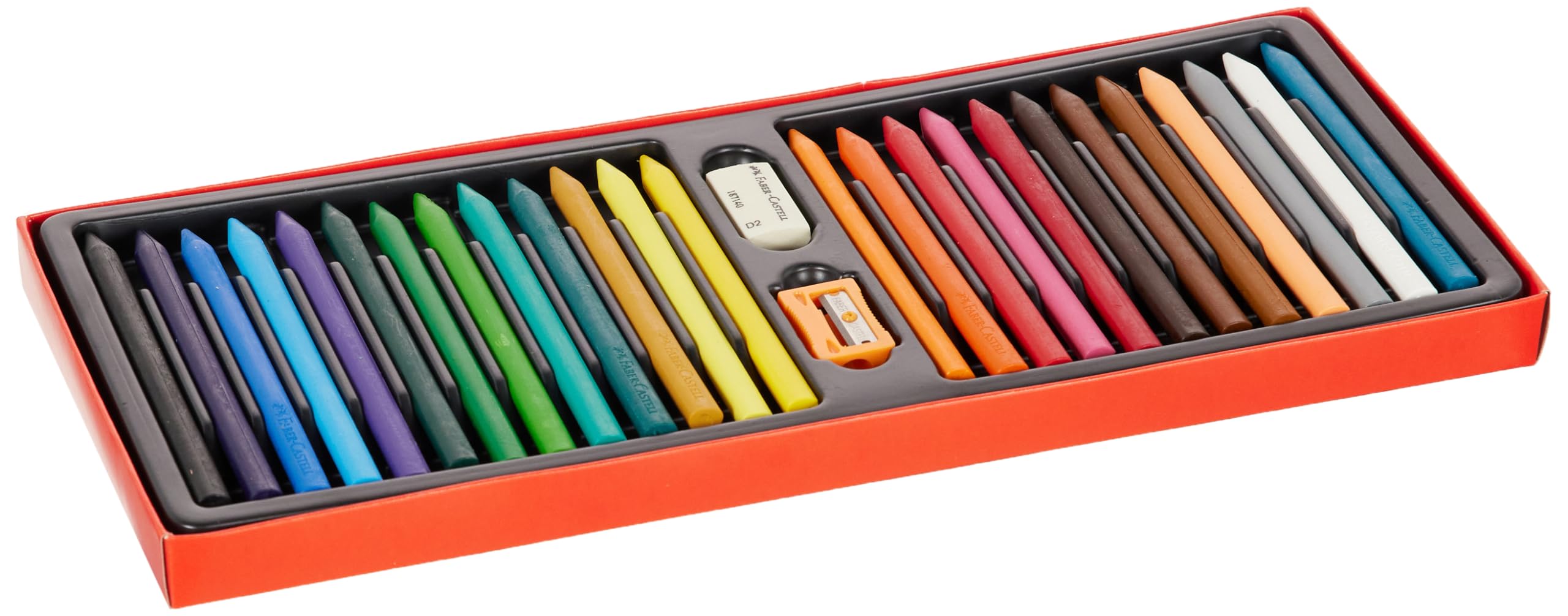 Faber-Castell Zestaw wymazywalnych plastikowych kredek - 110 mm, 25 sztuk (różne)