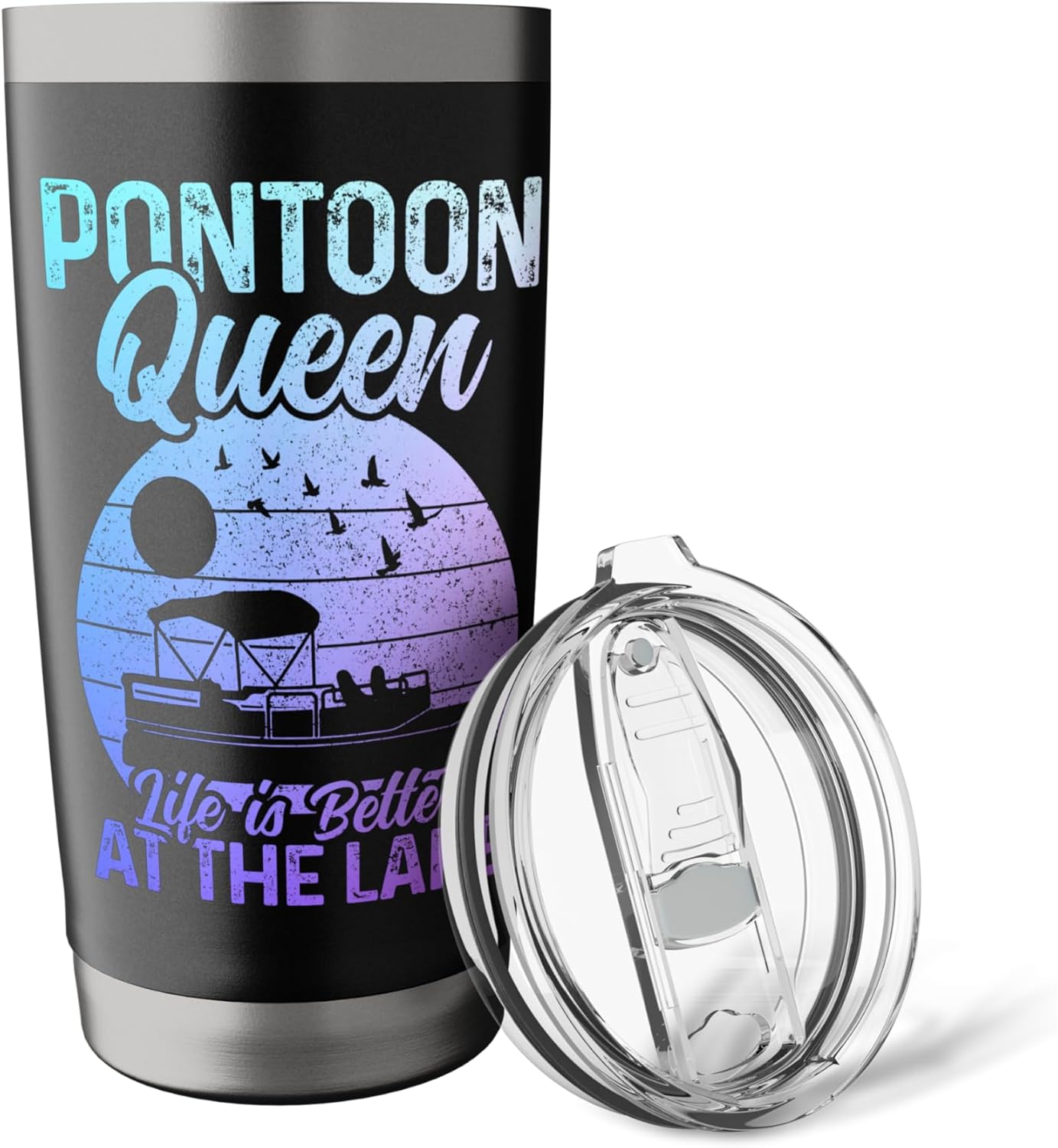 Pontoon Queen Stainless Steel Insulated Tumbler - Image 5