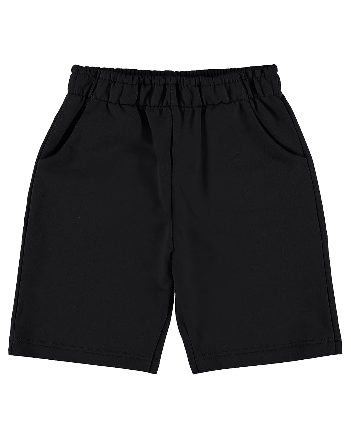 Bermuda Malwee Kids Moletom sem flanela meninos, Preto, 18